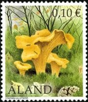 Pilz auf Briefmarke