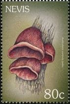 Pilz auf Briefmarke