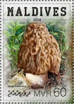 Pilz auf Briefmarke