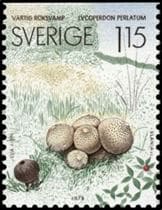 Pilz auf Briefmarke