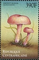 Pilz auf Briefmarke