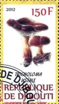 Pilz auf Briefmarke