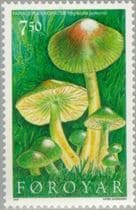 Pilz auf Briefmarke