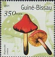 This mushroom on a stamp