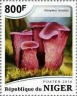 Pilz auf Briefmarke