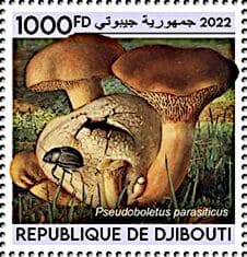 Pilz auf Briefmarke