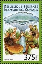 Pilz auf Briefmarke