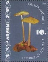 Pilz auf Briefmarke