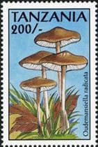 Pilz auf Briefmarke