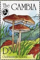 Pilz auf Briefmarke
