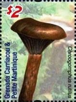 This mushroom on a stamp