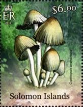 This mushroom on a stamp