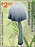 This mushroom on a stamp