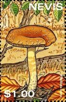 Pilz auf Briefmarke